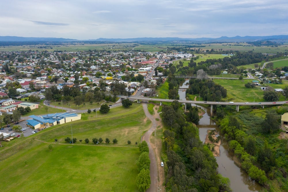 Aerial view of Singleton