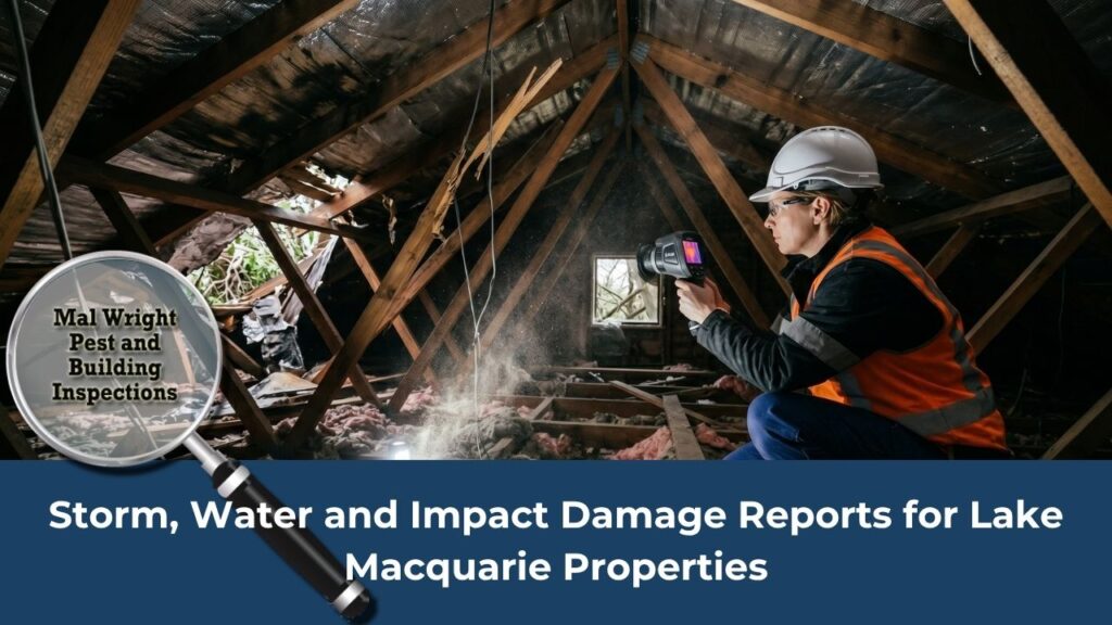 Storm, Water and Impact Damage Reports for Lake Macquarie Properties